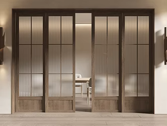 Quiet sliding door 3d model
