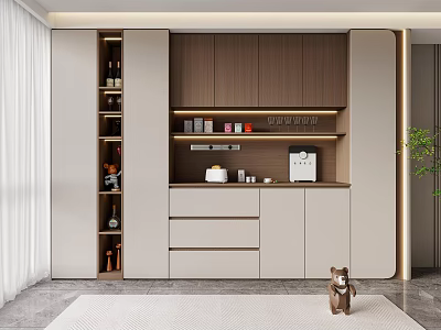 Modern Italian Wine Cabinet Sideboard Arc Wine Cabinet Sideboard 3d model