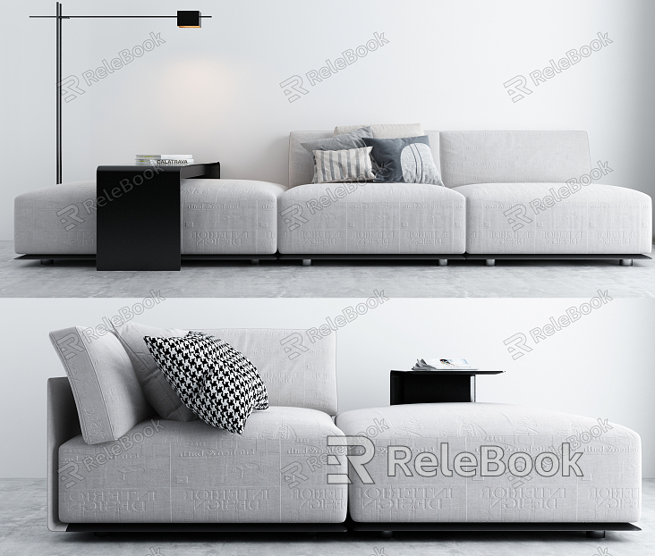 Modern Combination Sofa Multiplayer Sofa model