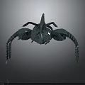 Teal Sci Fi Creature 3D Model With Multiple Limbs And Exoskeleton Design 3d model