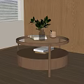 Middle Ancient Style Coffee Table 3d model
