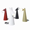Modern Conical Table Lamps in Red White Black and Gold Colors with Stylish Design