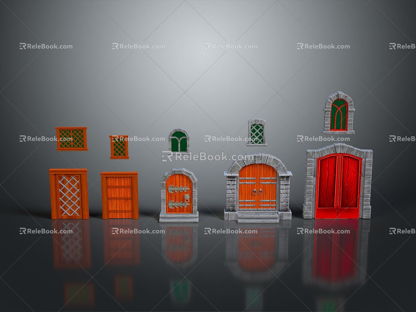 Ancient Building Door Ancient Building Door Chinese Style Door Antique Door Classical Door Chinese Style Door Chinese Style Entrance Traditional Door 3d model