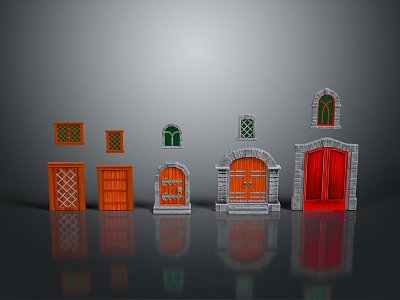 Ancient Building Door Ancient Building Door Chinese Style Door Antique Door Classical Door Chinese Style Door Chinese Style Entrance Traditional Door 3d model