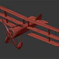 Vintage Biplane Fighter Aircraft With Khaki Body Round Insignias On Wings And Propeller