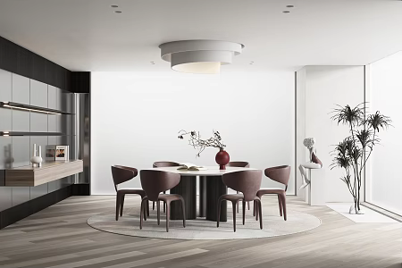 Quiet Restaurant Villa Restaurant 3d model