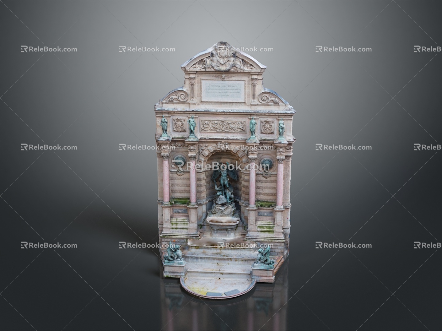 Fountain Cartoon Fountain Animation Fountain Styled Fountain Fantasy Style Fountain Magic Fountain 3d model