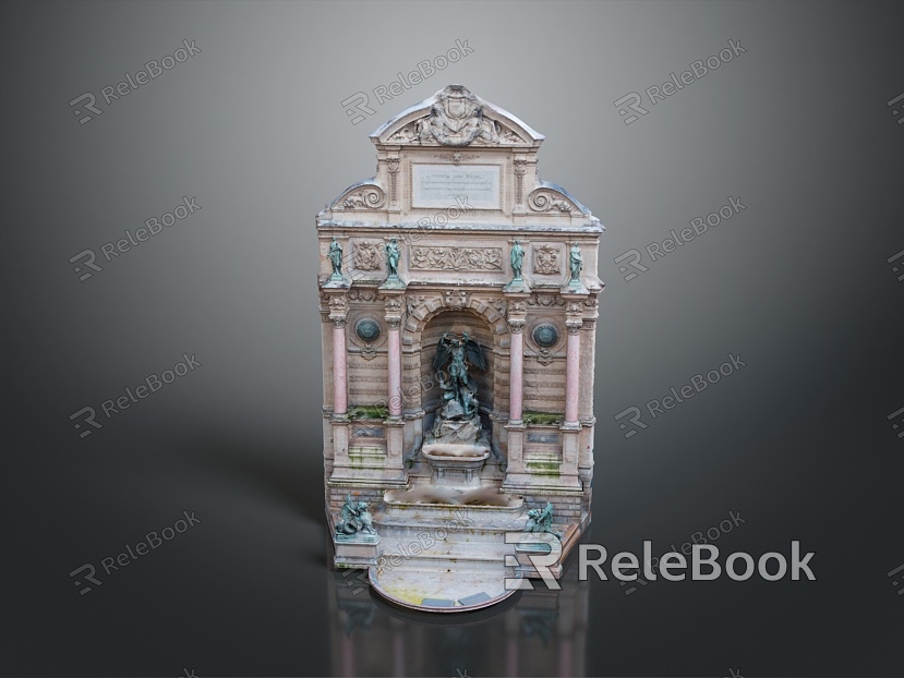 Fountain Cartoon Fountain Animation Fountain Styled Fountain Fantasy Style Fountain Magic Fountain model