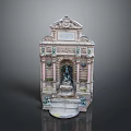 Vintage Style Decorative Fountain With Detailed Sculpture Tabletop Ornament For Living Supplies