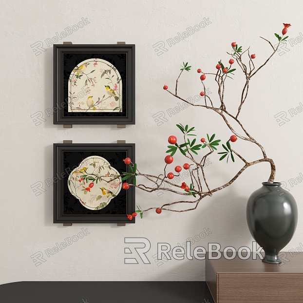 Abstract Hanging Paintings model