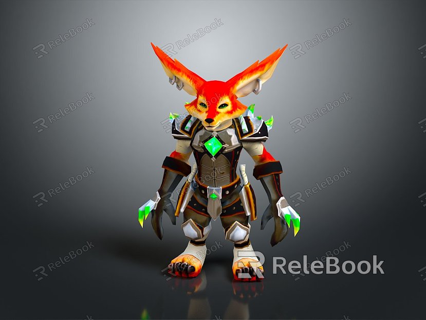 Fox Cartoon Fox Small Fox Cartoon Characters Cartoon Animals Cartoon Small Animals Game Characters model