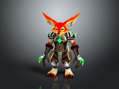 Fox Cartoon Fox Small Fox Cartoon Characters Cartoon Animals Cartoon Small Animals Game Characters 3d model