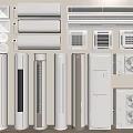 Various Types of Air Conditioners and Fans With Stylish Designs and Modern Models