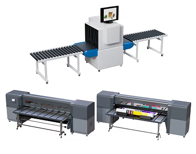Modern Security Inspection Machine Security Inspection Machine Printing Machine 3d model