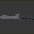 Tactical Combat Knife Featuring Sharp Metal Blade Non Slip Handle And Ergonomic Design For Outdoor Use