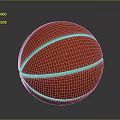 Red Textured Basketball With Black Lines For Daily Life Sports Use