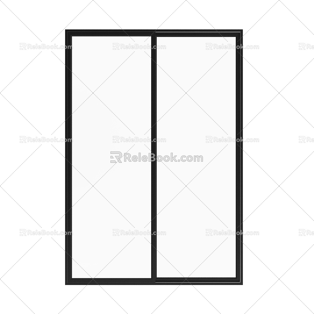 windows metal windows double fenestration casement windows villa window blinds 3d model