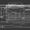 Gray Mechanical Device Casing With Rectangular Window And Structural Surface Lines