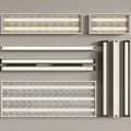 Various Modern Grille Lights With Grid Patterns Sleek Profiles For Indoor Lighting Design