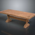 Classic Wooden Long Table With Solid Wood Top And Sturdy Leg Design For Home Use