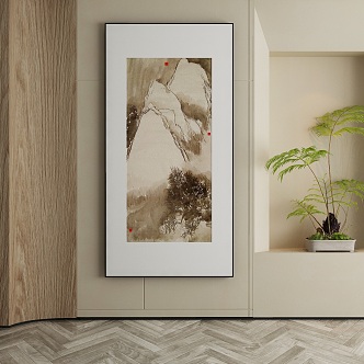 New Chinese Decorative Painting 3d model