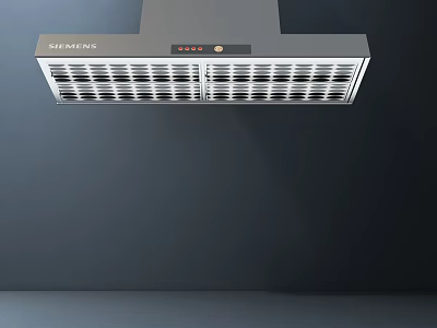 SMEG Modern Stainless Steel Kitchen Range Hood Appliance With Efficient Design 3d model