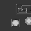 Modern Minimalist LED Flush Mount Ceiling Light With Illuminated Frame And Dot Pattern