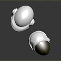 Modern Military Weapon Helmets With Silver Body Yellow And Black Tinted Visors