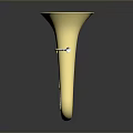 Golden Tuba Decorative Instrument For Home Living Decoration