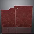Electronic Appliance Red Textured Box With Spliced Joint Structure And Modern Design