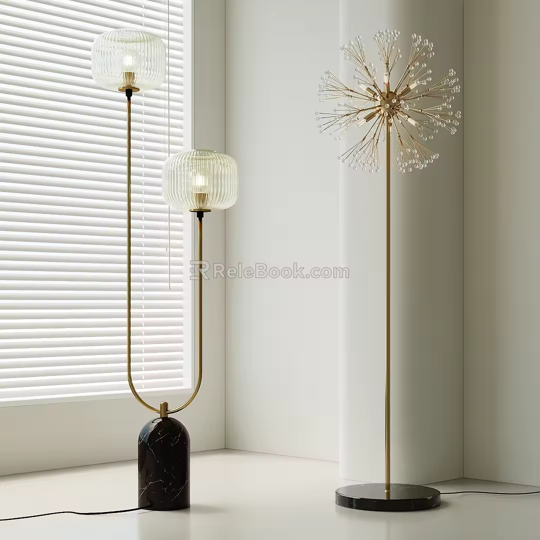 Modern floor lamp 3d model