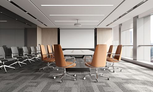 Modern Conference Room 3d model