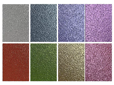 Decorative Wall Paneling with Various Colors and Textures for Home Interior Design 3d model
