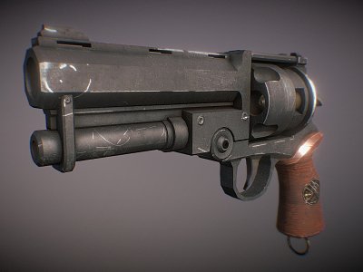 science fiction pistol model