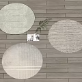 Round carpet 3d model