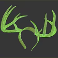 Unique Copper Colored Antler Shaped Decorative Headband for Daily Use