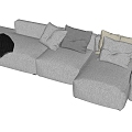 Modern Multiplayer Sofa 3d model