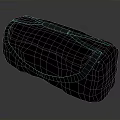 Black Storage Bag With White Accents For Travel And Home Organization