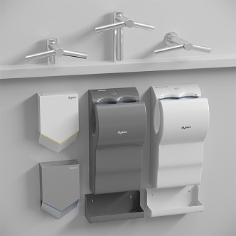 Modern hand dryer 3d model