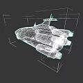 Futuristic White Car With Yellow Black Stripes Streamlined Design And Multiple Engines