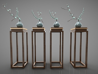 New Chinese-style Flower Furniture 3d model