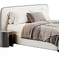 Lavsit double bed 3d model