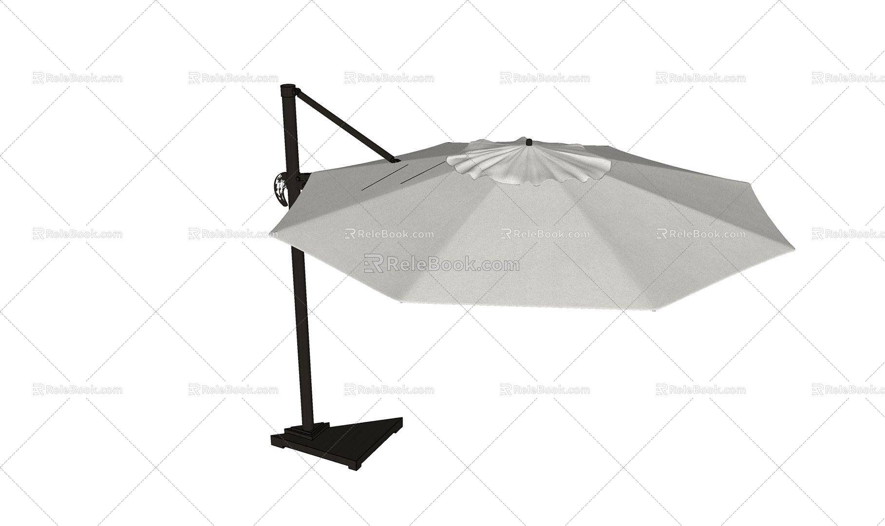 Modern Parasol Outdoor Features Seat Leisure Chair Casual Sun Umbrella 3d model