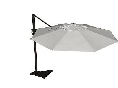 Outdoor White Sunshade With Black Frame For Garden Patio Shade Protection 3d model