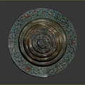 Decorative Ornament Set With Intricate Patterns Vibrant Colors And Domed Lid Pedestal Base