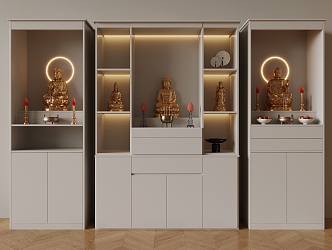 Buddhist Cabinets 3d model