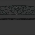 Green Metal Outdoor Bench Featuring Ornate Scrollwork Backrest and Classic Design