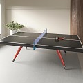 modern table tennis table table tennis room 3d model