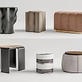 Stylish Modern Ottomans With Various Materials And Unique Designs For Home Decor