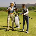 Modern Double Golf Golf Golf Golf Club 3d model